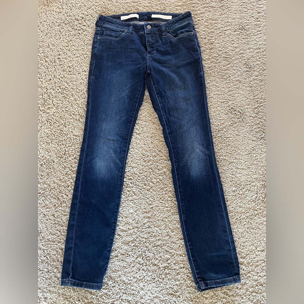 Pilcro and the Letterpress Dark Blue Skinny Jeans